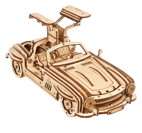 Ugears 3D Wooden Puzzle Winged Sports Coupe [22]