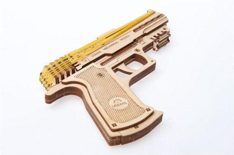 Ugears 3D Wooden Puzzle Wolf-01 Handgun [23]