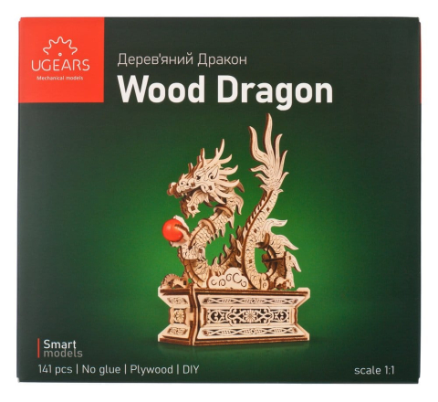 Ugears 3D Wooden Puzzle Wood Dragon [1]