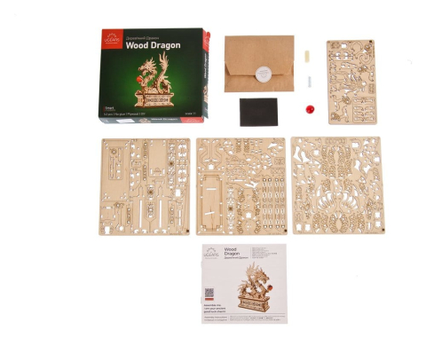 Ugears 3D Wooden Puzzle Wood Dragon [0]