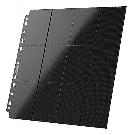 Ultimate Guard 24-Pocket QuadRow Pages Side-Loading Black (10 pagini) [1]