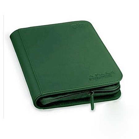 Clasoare pentru carti - Ultimate Guard 4-Pocket ZipFolio XenoSkin Green