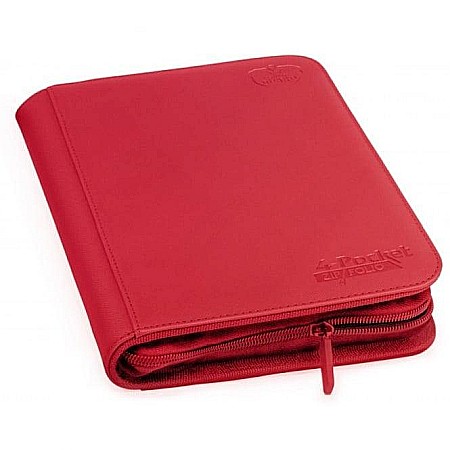 Clasoare pentru carti - Ultimate Guard 4-Pocket ZipFolio XenoSkin Red