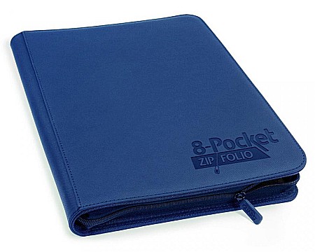 Clasoare pentru carti - Ultimate Guard 8-Pocket ZipFolio XenoSkin Dark Blue