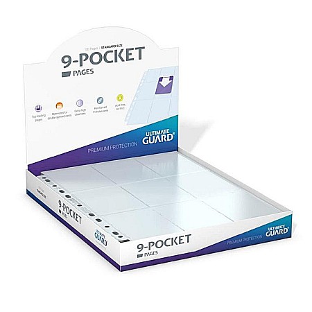 Clasoare pentru carti - Ultimate Guard 9-Pocket Pages (100)