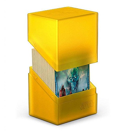 Cutii/Deck Boxes - Ultimate Guard Boulder Deck Case 80+ Standard Size Amber