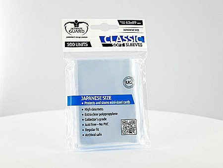 Ultimate Guard Classic Soft Sleeves Japanese Size Transparent (100) [1]