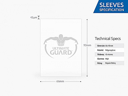 Ultimate Guard Classic Soft Sleeves Standard Size Transparent (100) [2]