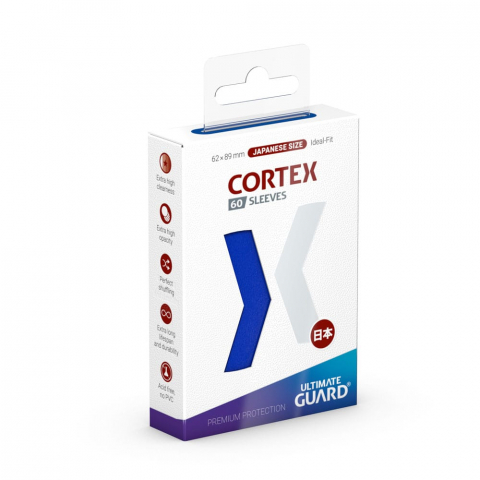 Protectii pentru carti (Sleeves) - Ultimate Guard Cortex Sleeves Japanese Size (60) - Blue