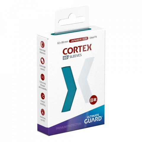 Protectii pentru carti (Sleeves) - Ultimate Guard Cortex Sleeves Japanese Size (60) - Petrol