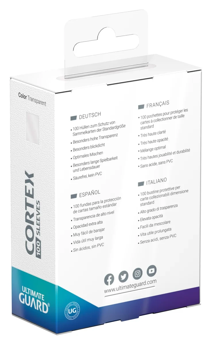 Ultimate Guard Cortex Sleeves Standard Size 100 Transparent [2]