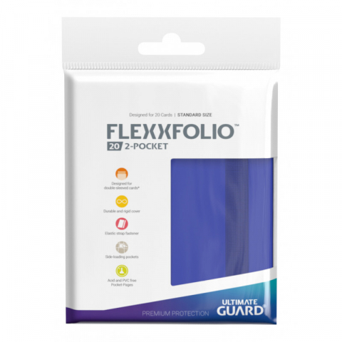 Accesorii jocuri de societate - Ultimate Guard Flexxfolio 20 - 2-Pocket Blue