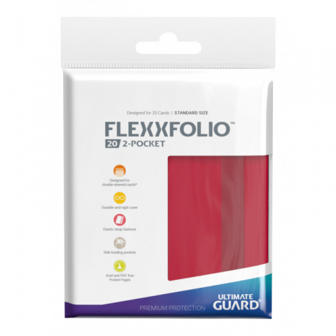 Clasoare pentru carti - Ultimate Guard Flexxfolio 20 - 2-Pocket Red