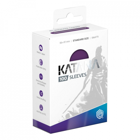 Accesorii jocuri de societate - Ultimate Guard Katana Sleeves 100 buc – Iris Bloom – Sleeve-uri standard premium TCG