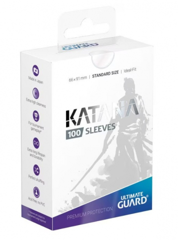Accesorii jocuri de societate - Ultimate Guard Katana Sleeves Standard Size (100) - Transparent
