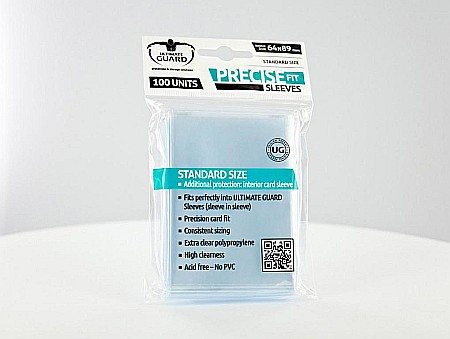Ultimate Guard Precise-Fit Sleeves Standard Size Transparent (100) [1]