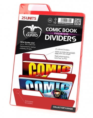 Accesorii Comic Books - Ultimate Guard Premium Comic Book Dividers - Red