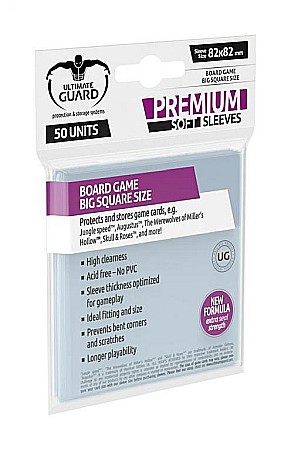 Ultimate Guard Premium Soft Sleeves for Board Game Cards Big Square (50) [1]