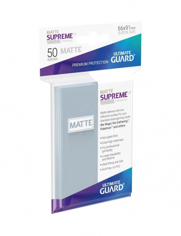 Ultimate Guard Supreme UX Sleeves Standard Size Transparent Matte (50) [1]
