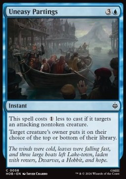 Magic: The Gathering Singles - Uneasy Partings The Hobbit - Singles 58 FOILED