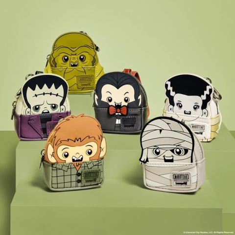 PRECOMENZI - Universal Monsters by Loungefly Keychains Mini Backpack Blind Box Assortment (15)