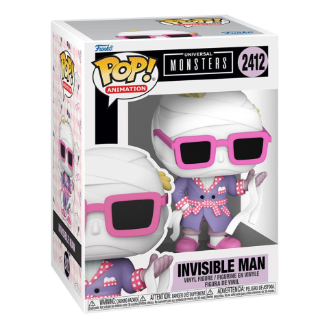 Universal Monsters POP! Animation Vinyl Figures Invisible Man with Chase 9 cm Assortment (6) [3]