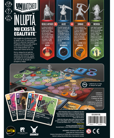 Unmatched: Batalia Legendelor Volumul 1 – Joc de confruntari epice (RO) [1]