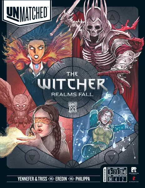 Board Games - Unmatched – The Witcher: Realms Fall (Eredin, Philippa, Triss & Yennefer)
