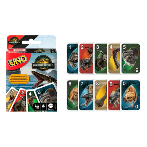 UNO Jurassic World Rebirth Card Game [1]