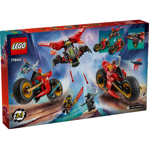 LEGO NINJAGO 3-in-1 Ninja Combat Vehicle 71844 – Motocicleta si Avion [2]