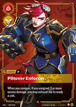 Singles Trading Card Games - Vi, Piltover Enforcer (V.1 - Rare) Unleashed - Singles 187
