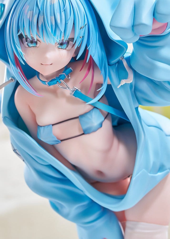 Virtual illustrator Kanzarin PVC Figure 1/6 kanzarin-chan: Cat-Eared Hoodie Ver. 26 cm [4]