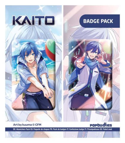 Fashion & Accessories - Vocaloid Button 2-Pack Kaito (Art by kuuma)