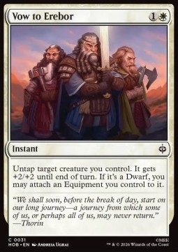 Magic: The Gathering Singles - Vow to Erebor The Hobbit - Singles 31 FOILED