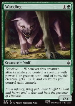 Magic: The Gathering Singles - Wargling The Hobbit - Singles 140 FOILED