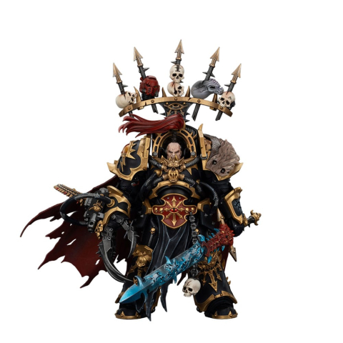 PRECOMENZI - Warhammer 40,000 Action Figure Black Legion Abaddon the Despoiler with Drach'nyen and the Talo 16 cm