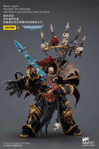 Warhammer 40,000 Action Figure Black Legion Abaddon the Despoiler with Drach'nyen and the Talo 16 cm [6]