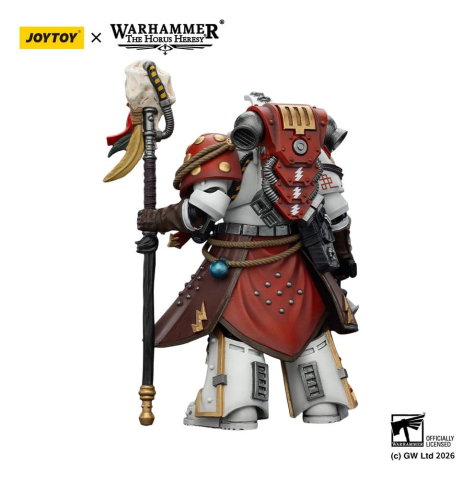 Warhammer 40,000 Action Figure White Scars Stormseer Consulwith Force Staff and Bolt Pistol 12 cm [6]