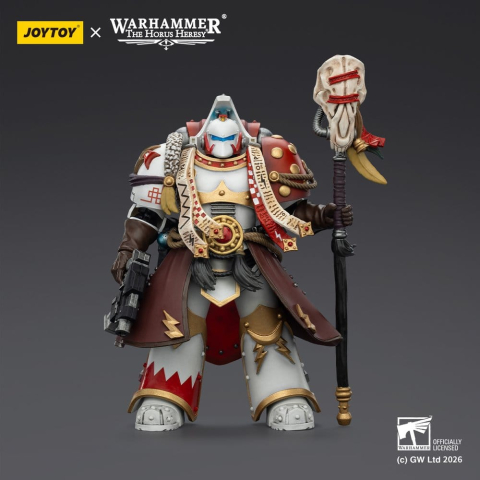 Warhammer 40,000 Action Figure White Scars Stormseer Consulwith Force Staff and Bolt Pistol 12 cm [1]
