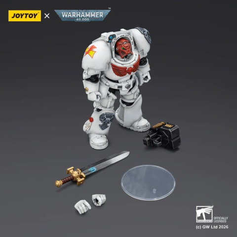 Warhammer 40,000 Action Figure White Scars Terminator 1 with Power Sword and Storm Bolter 14 cm [1]