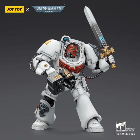 Warhammer 40,000 Action Figure White Scars Terminator 1 with Power Sword and Storm Bolter 14 cm [3]