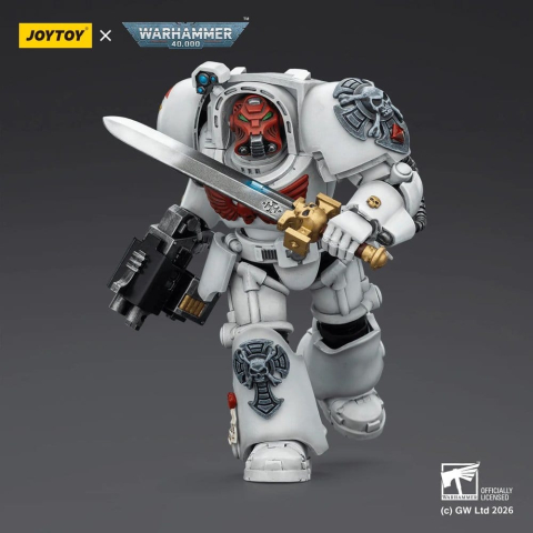 Warhammer 40,000 Action Figure White Scars Terminator 1 with Power Sword and Storm Bolter 14 cm [5]
