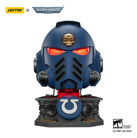 Warhammer 40,000 Captain MkX Helmet & Display Stand Ultramarines 44 cm [9]