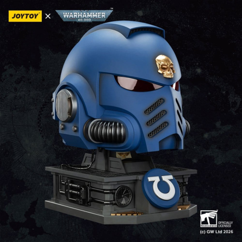 Warhammer 40,000 Captain MkX Helmet & Display Stand Ultramarines 44 cm [10]