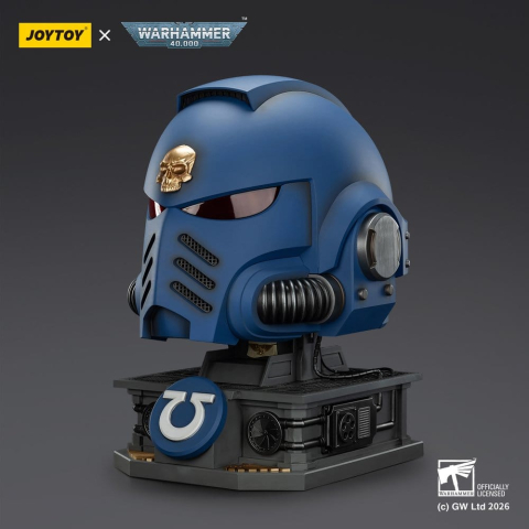 Warhammer 40,000 Captain MkX Helmet & Display Stand Ultramarines 44 cm [3]