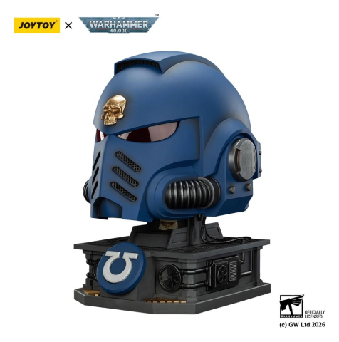 Warhammer 40,000 Captain MkX Helmet & Display Stand Ultramarines 44 cm [7]