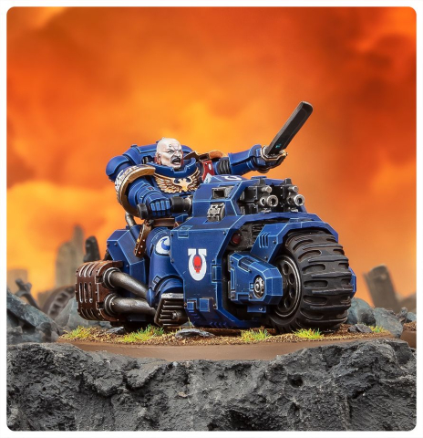 Warhammer 40,000 Space Marines Outrider Squad [3]