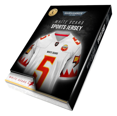 PRECOMENZI - Warhammer 40,000 Sports Jersey Shirt White Scar