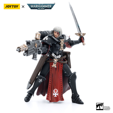 PRECOMENZI - Warhammer 40k Action Figure 1/18 Adepta Sororitas Battle Sister Sister Kassia 10 cm