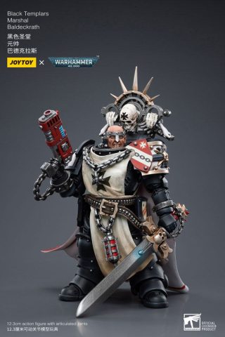 Warhammer 40k Action Figure 1/18 Black Templars Marshal Baldeckrath 12 cm [2]